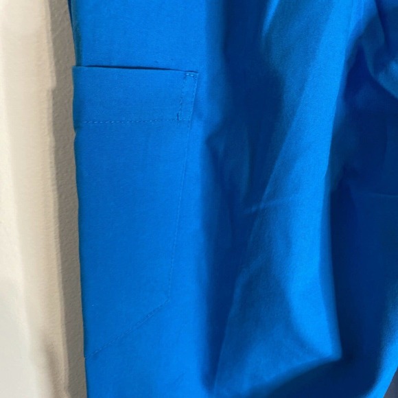 Reina Scrub Bottom Medical Uniform Turquoise Drawstring Pants XS - Picture 10 of 12